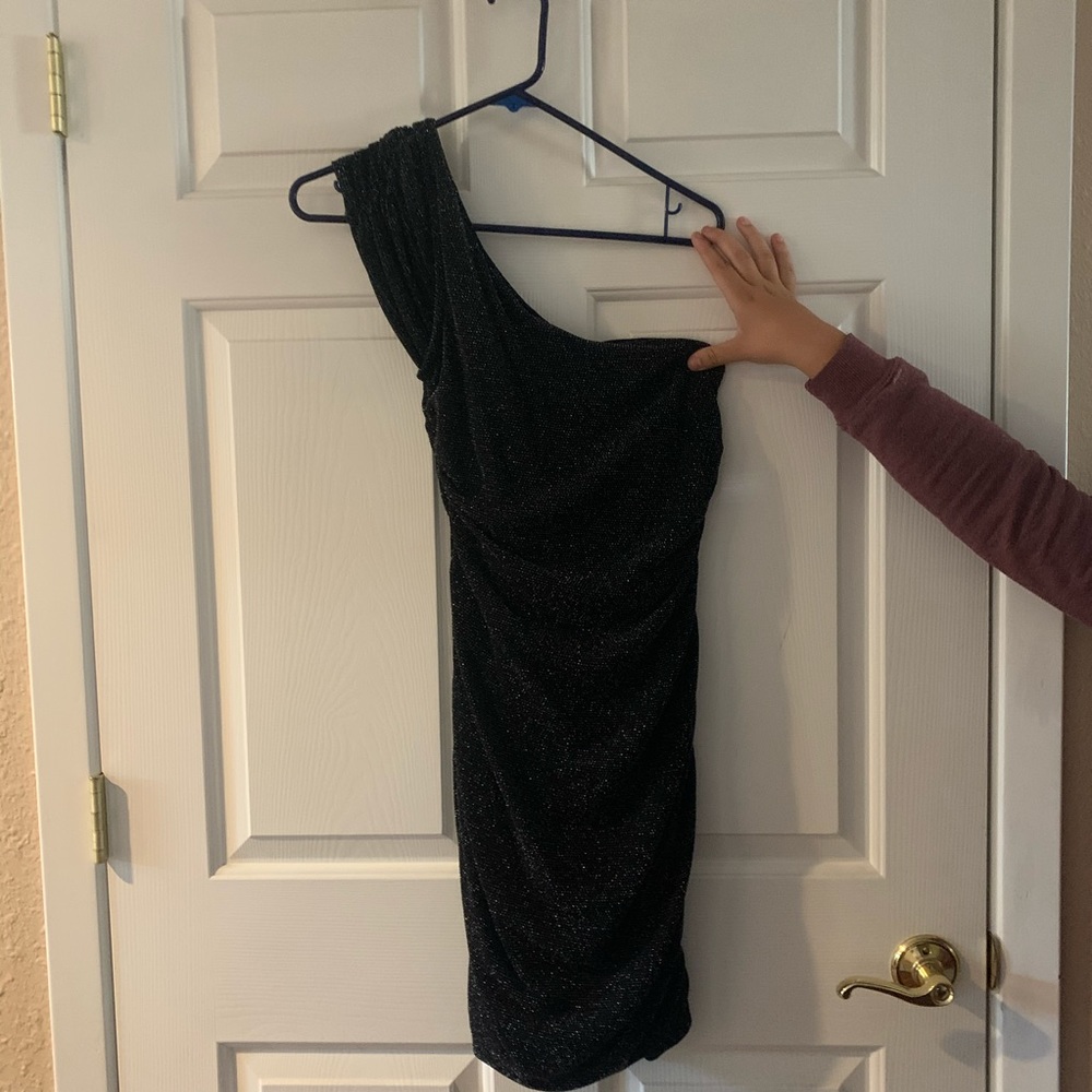 Sparkle one shoulder dress